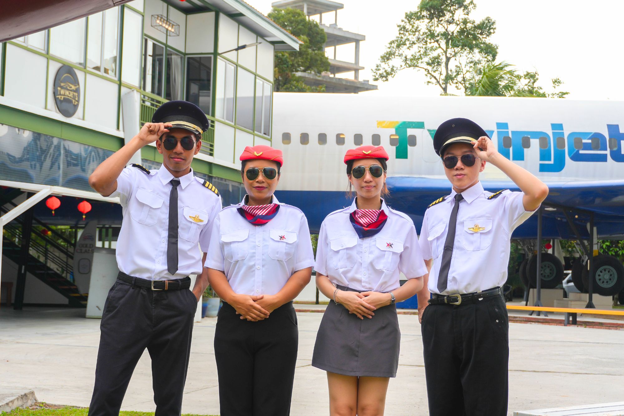 pilots- at twin jets resort