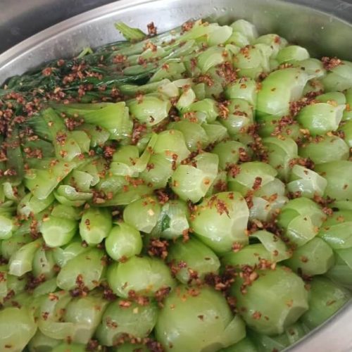 Stir-fry Green Vege With Garlic